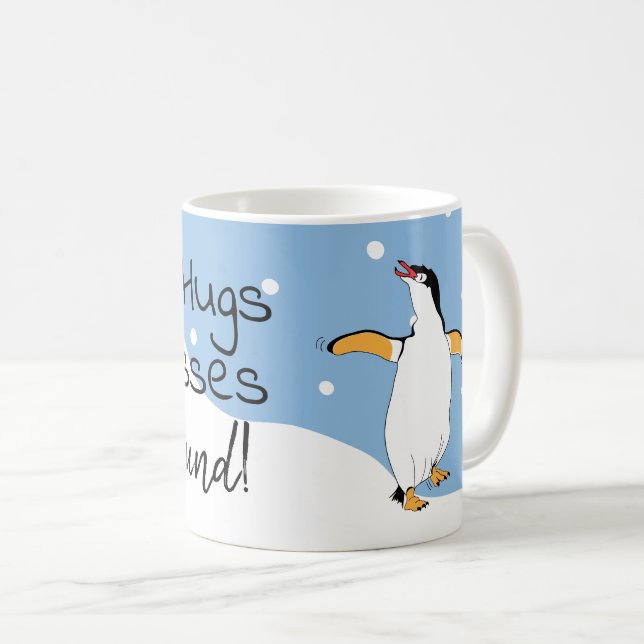 Virtual Hugs and Kisses all around Coffee Mug (Front Right)