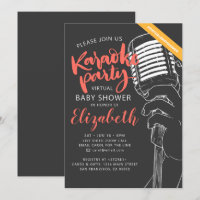 Virtual Karaoke Party Baby Shower Video