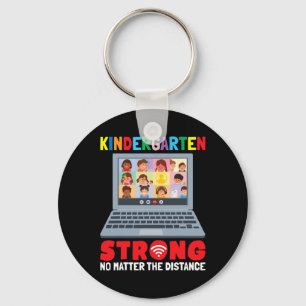 Virtual Kindergarten Fun 100 Days of School Teache Key Ring