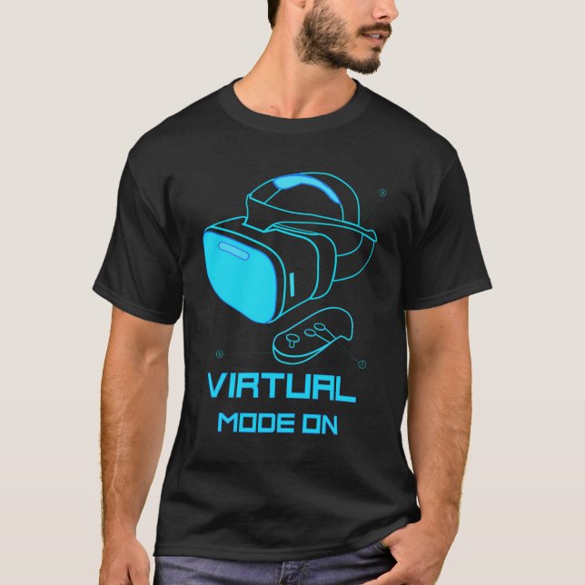 Virtual Mode Virtual Reality Hmd Remote Vr Technol T-Shirt (Front)