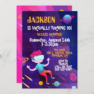 Virtual Reality Birthday Party Invitation