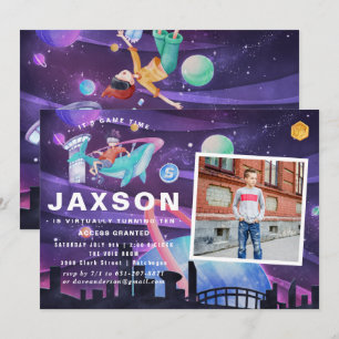 Virtual Reality Birthday Party Photo Invitation