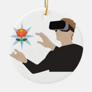 Virtual Reality Ceramic Tree Decoration