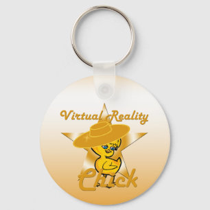 Virtual Reality Chick #10 Key Ring
