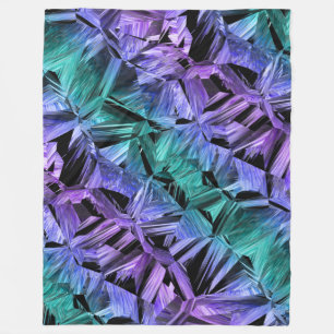 virtual reality, dark crystal gradient : fleece blanket