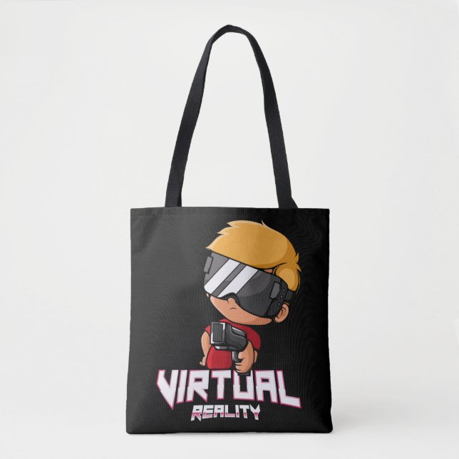 Virtual reality gamer tote bag (Front)