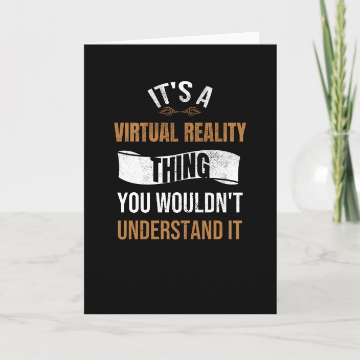 Virtual Reality Gaming VR Gamer VR Gaming Gift Card Zazzle.co.uk