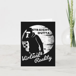 Virtual Reality Graphic Retro Distressed Art For A Card