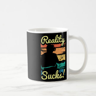 Virtual Reality Graphic Retro Distressed Art For A Coffee Mug