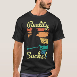 Virtual Reality Graphic Retro Distressed Art For A T-Shirt