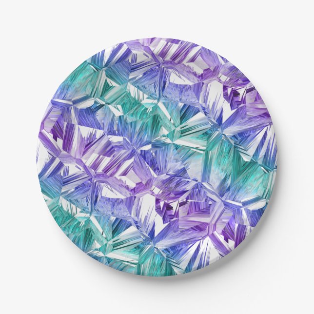 virtual reality on white : paper plate (Front)