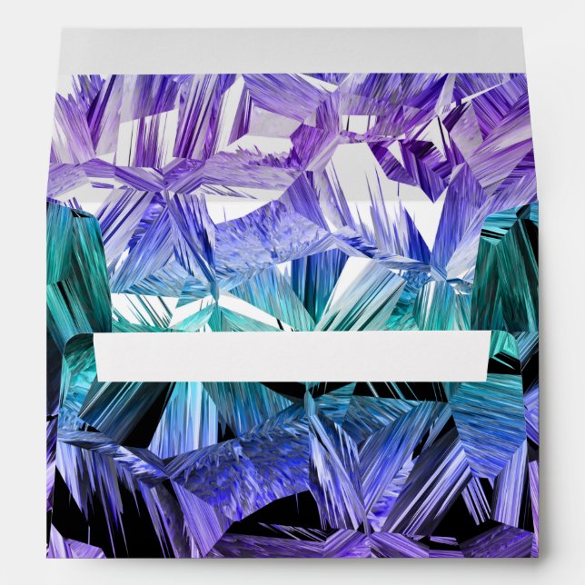 virtual reality, scifi crystal gradient : envelope (Back (Bottom))