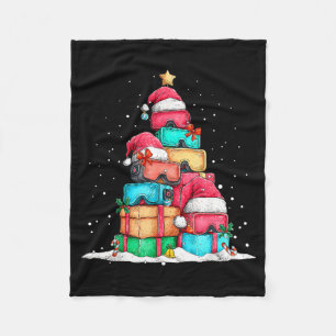 Virtual Reality Vr Gles Le Gaming Old School Gamer Fleece Blanket