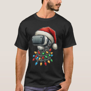 Virtual Reality VR Player Video Gaming Christmas H T-Shirt