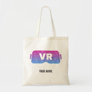 Virtual Reality VR Vintage Gamer Video Glasses Tote Bag