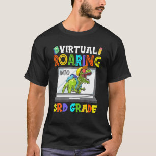 Virtual Roaring Into 3Rd Grade Dinosaur Online Tea T-Shirt