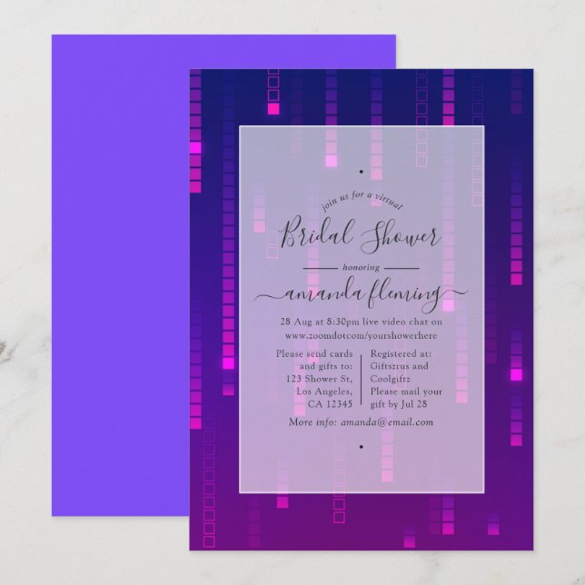 Virtual Shower Invitation (Front/Back)