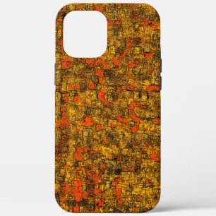 Virtual tree bark, with shades of living coral Cas iPhone 12 Pro Max Case