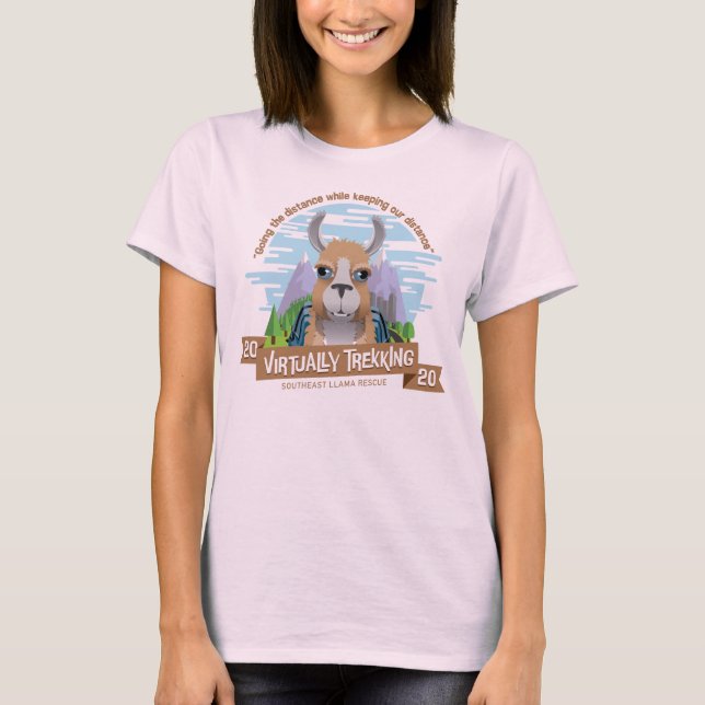 Virtual Trek women's pink tshirt (Front)