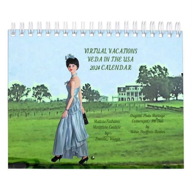 Virtual Vacations: Veda in the USA, 2024 Calendar (Cover)