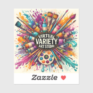Virtual Variety Art Studio - Square Vinyl
