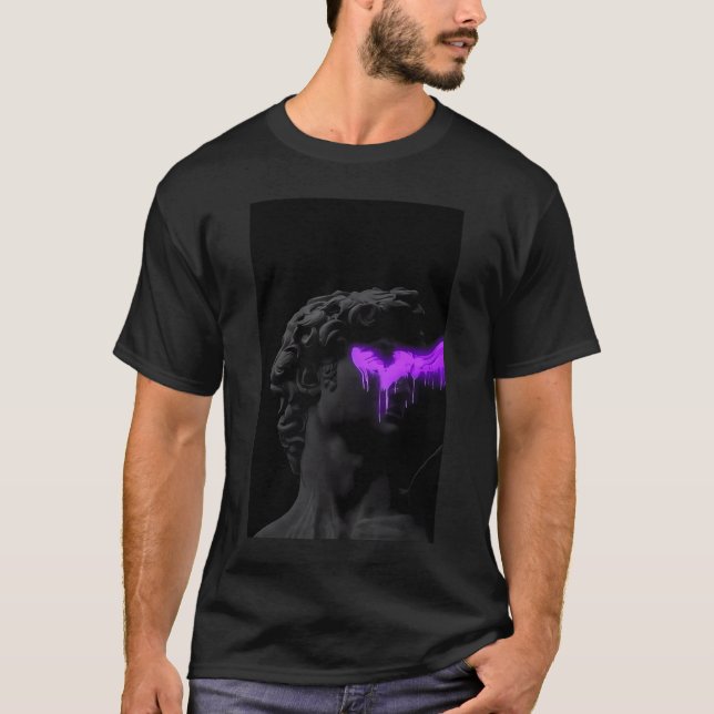 Virtual Vogue: Cyber Streetwear Elegance  T-Shirt (Front)