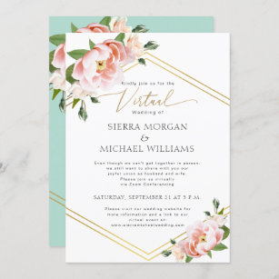 Mint Green Wedding Invitations | Zazzle.co.uk