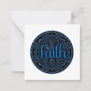 Virtue Faith Mandala Card