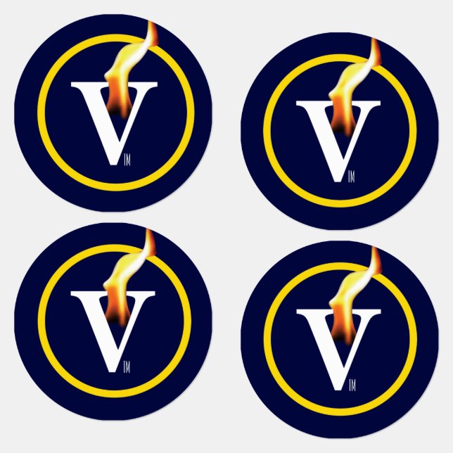 VIRTUE HEROES V-flame Iron-on Clothing Labels (Group)