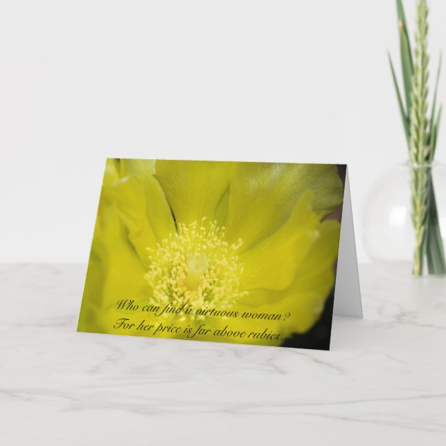 Virtuous Woman Card (Front)