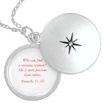 Virtuous Woman Proverbs 31 Silver Necklace