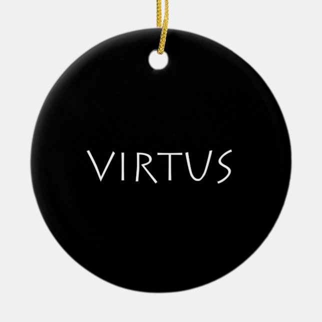 Virtus Ceramic Tree Decoration (Front)