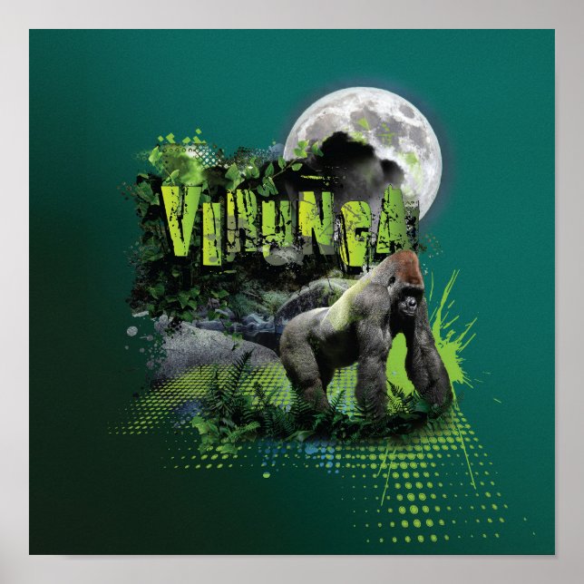 Virunga Mountain Gorilla Poster (Front)