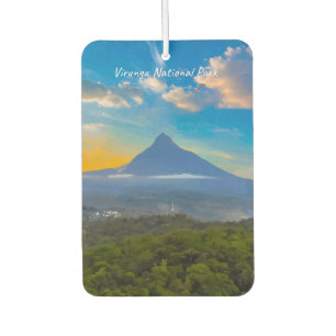 Virunga National Park, DR Congo - Volcano Car Air Freshener