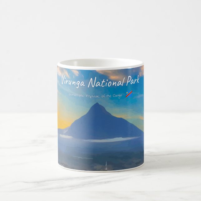 Virunga National Park, DR Congo - Volcano Coffee Mug (Center)