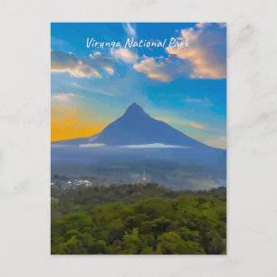 Virunga National Park, DR Congo - Volcano Postcard