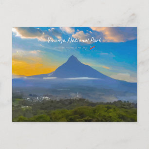 Virunga National Park, DR Congo - Volcano Postcard