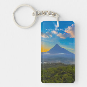 Virunga National Park, DR Congo - Volcano Slim Key Ring