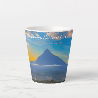 Virunga National Park, DR Congo - Volcano Small Latte Mug