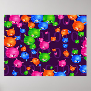 Virus Background Poster