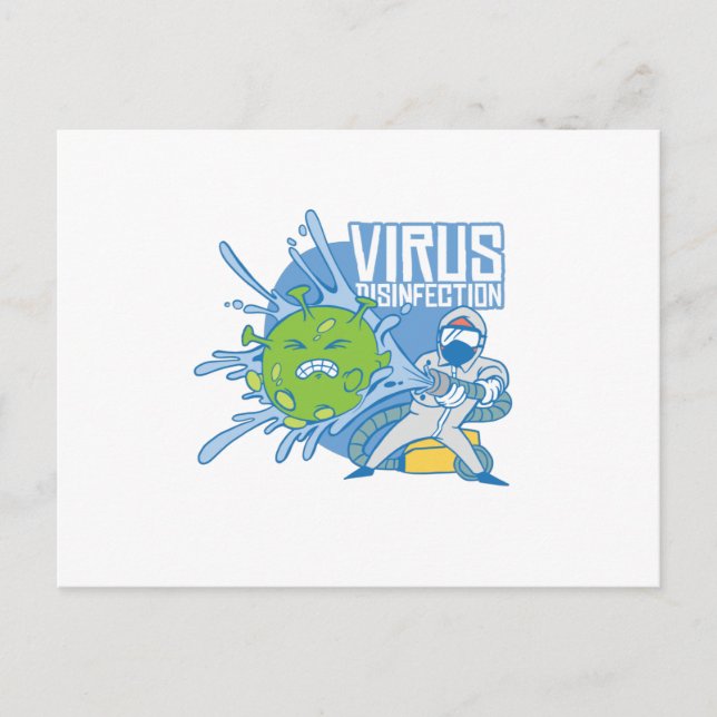 Virus Desinfection Postcard (Front)