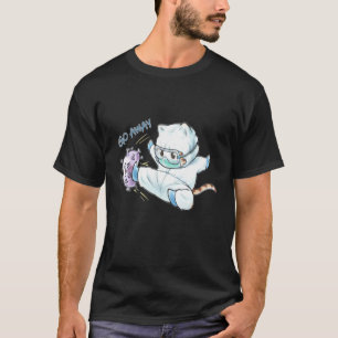 Virus Go Away Cute Cat Doctornurse T-Shirt