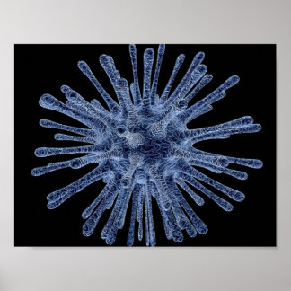 Virus Infected Cell Poster