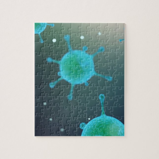 Virus Magnified Jigsaw Puzzle (Vertical)