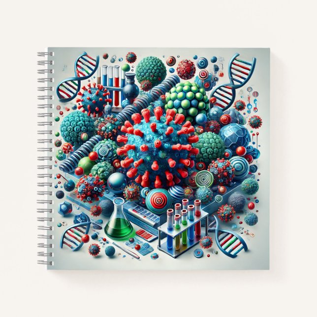 Virus Structures & Genetic Research Notebook (Front)