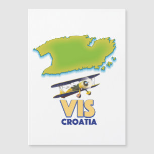 Vis Croatia map