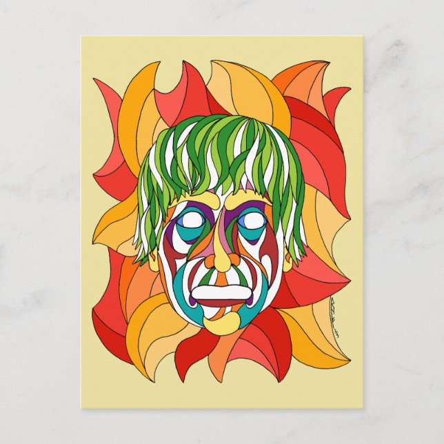 Visage Grimace Postcard (Front)