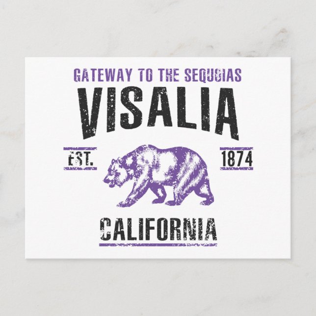Visalia Postcard (Front)