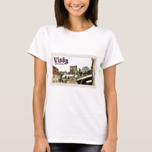 Visby, Gotland, Sweden Vintage Postcard Style T-Shirt