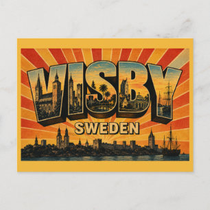 Visby Sweden Mediaeval Hanseatic City Postcard